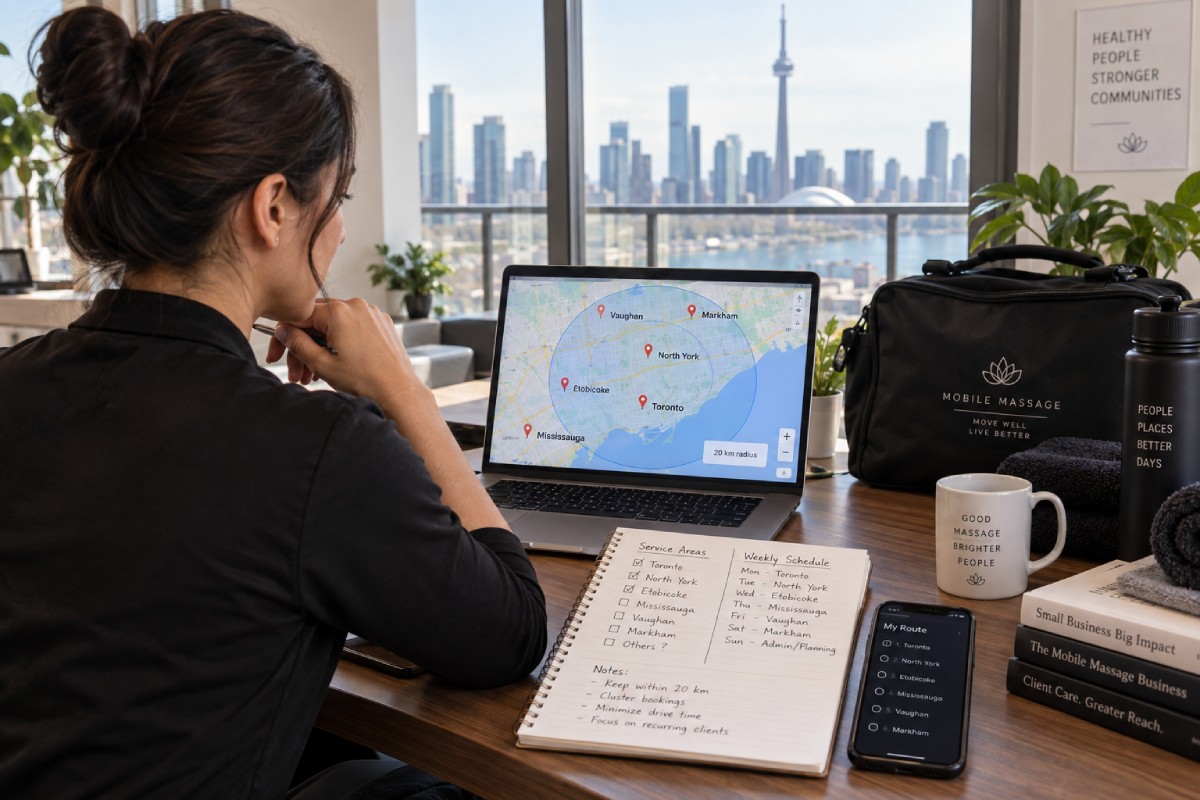 Travel Radius for Mobile Massage Providers: How to Choose Areas That Make Sense